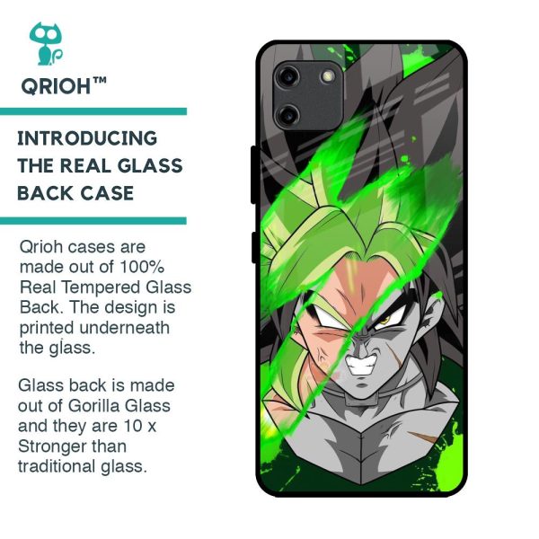 Anime Green Splash Glass Case for Realme C11 Discount