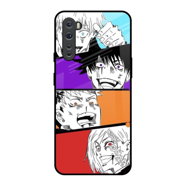 Anime Sketch Glass Case for OnePlus Nord on Sale