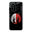 Anime Red Moon Glass Case for Huawei P40 Pro Online now