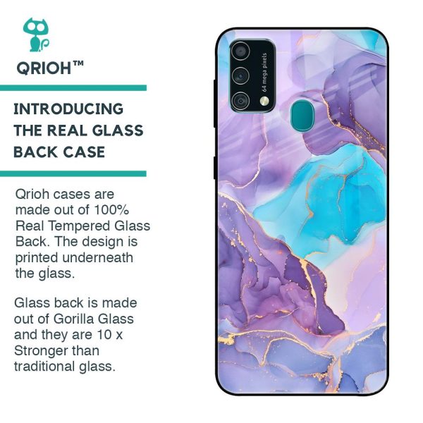 Alcohol ink Marble Glass Case for Samsung Galaxy F41 Discount