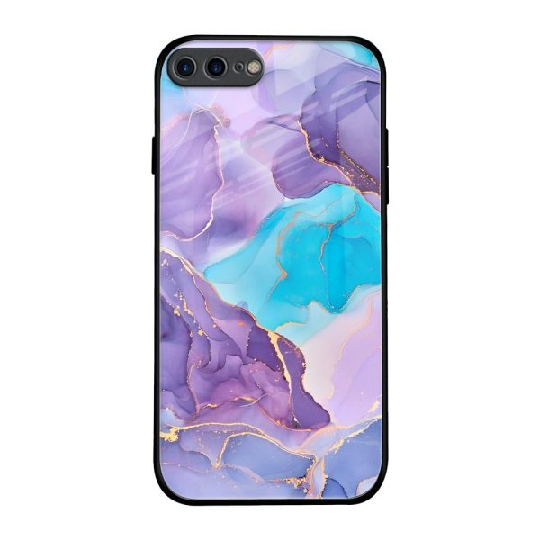 Alcohol ink Marble Glass Case for iPhone 8 Plus Online Hot Sale