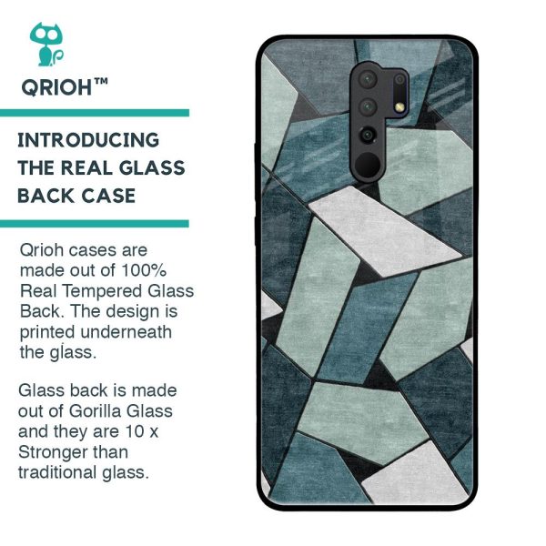 Abstact Tiles Glass Case for Redmi 9 prime Online Hot Sale