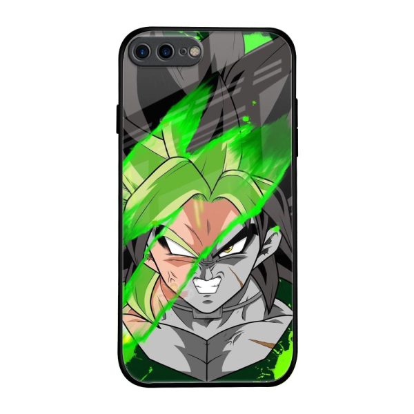 Anime Green Splash Glass Case for iPhone 7 Plus Online Sale