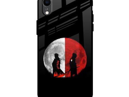 Anime Red Moon Glass Case for iPhone XR Supply