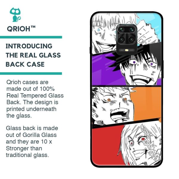 Anime Sketch Glass Case for Poco M2 Pro Sale