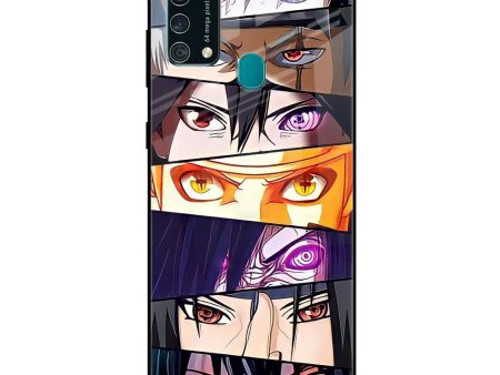 Anime Eyes Glass Case for Samsung Galaxy F41 For Discount