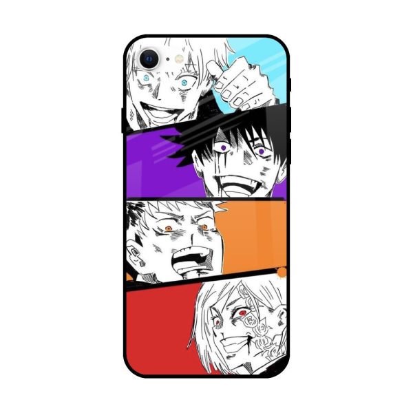 Anime Sketch Glass Case for iPhone SE 2022 Discount