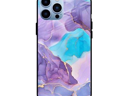 Alcohol ink Marble Glass Case for iPhone 13 Pro Max Online now