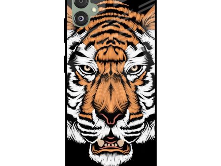 Angry Tiger Glass Case For Samsung Galaxy F14 5G For Cheap