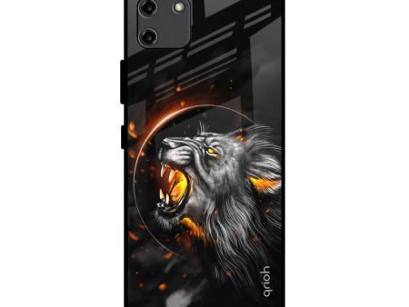 Aggressive Lion Glass Case for Realme C11 Online now