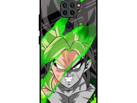 Anime Green Splash Glass Case for Redmi Note 9 Sale