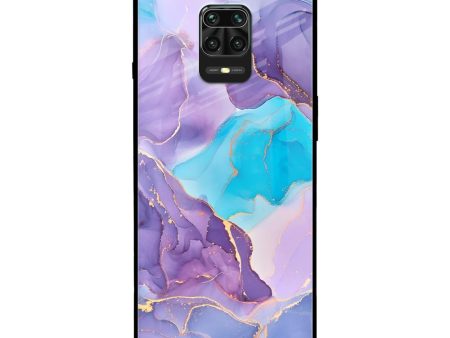 Alcohol ink Marble Glass Case for Poco M2 Pro For Sale