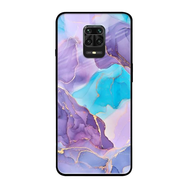 Alcohol ink Marble Glass Case for Poco M2 Pro For Sale