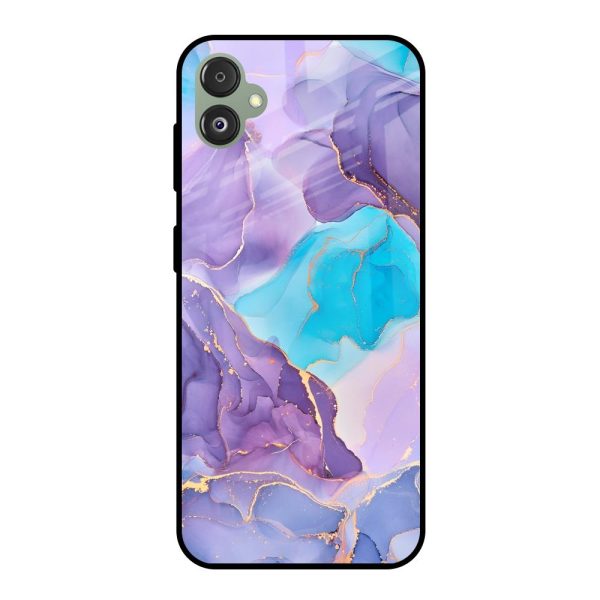 Alcohol ink Marble Glass Case for Samsung Galaxy F14 5G For Discount