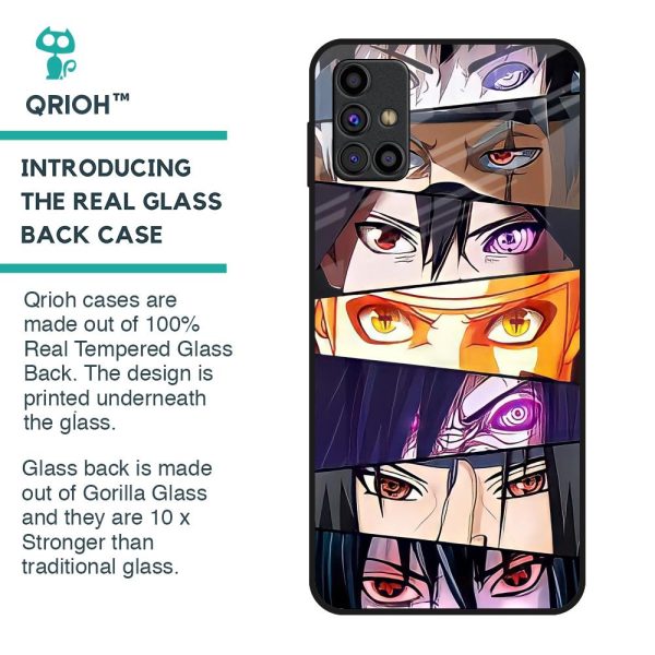 Anime Eyes Glass Case for Samsung Galaxy M31s Online now