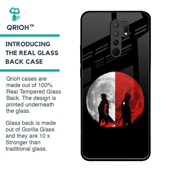 Anime Red Moon Glass Case for Redmi 9 prime For Cheap