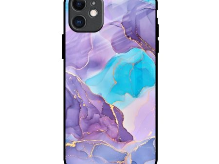 Alcohol ink Marble Glass Case for iPhone 11 Online