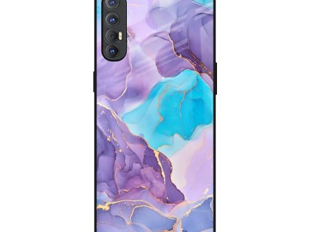 Alcohol ink Marble Glass Case for Oppo Reno 3 Pro Hot on Sale