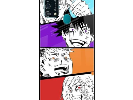 Anime Sketch Glass Case for Samsung Galaxy F41 Cheap