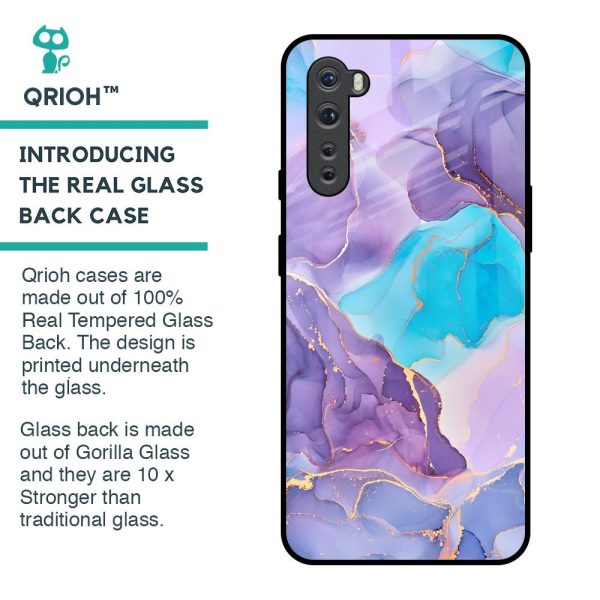 Alcohol ink Marble Glass Case for OnePlus Nord For Cheap