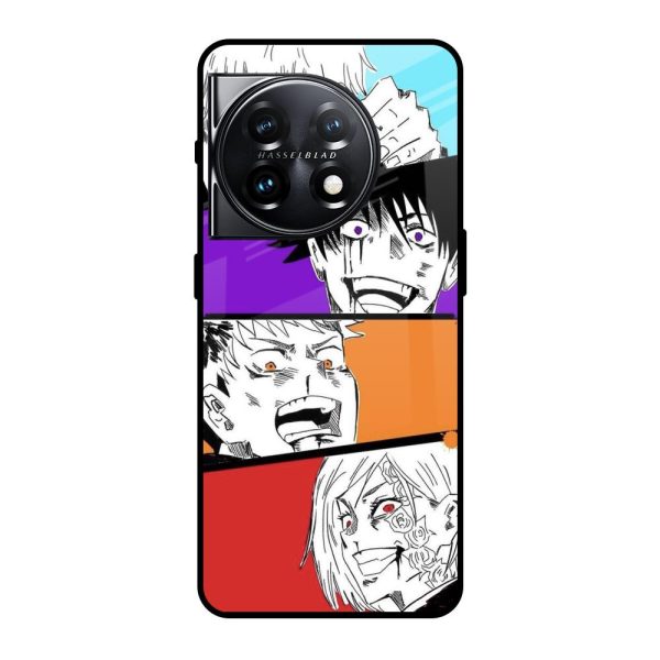 Anime Sketch Glass Case for OnePlus 11 5G Online Sale