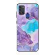 Alcohol ink Marble Glass Case for Samsung A21s For Sale