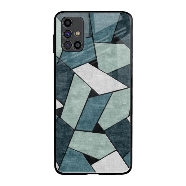 Abstact Tiles Glass Case for Samsung Galaxy M31s Online