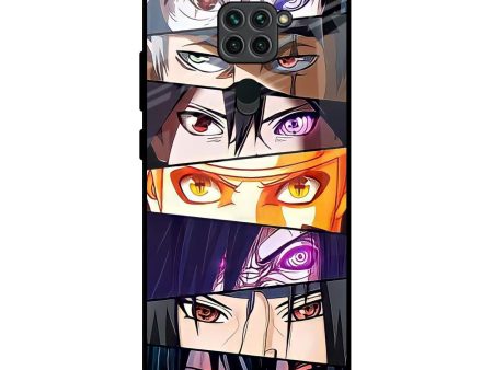 Anime Eyes Glass Case for Redmi Note 9 Online Hot Sale