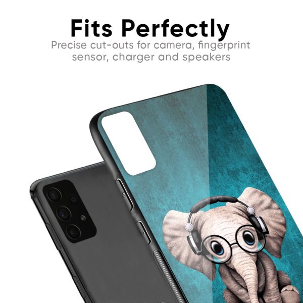 Adorable Baby Elephant Glass Case For Samsung Galaxy F14 5G Fashion