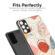 Abstract Faces Glass Case for Redmi Note 9 Fashion