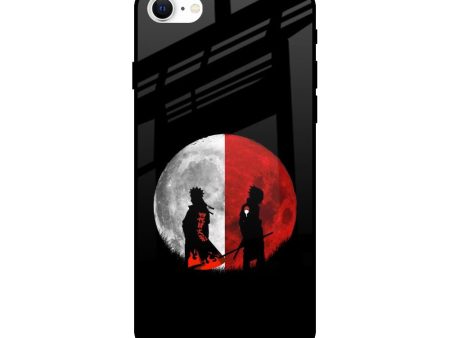 Anime Red Moon Glass Case for iPhone SE 2022 Online now