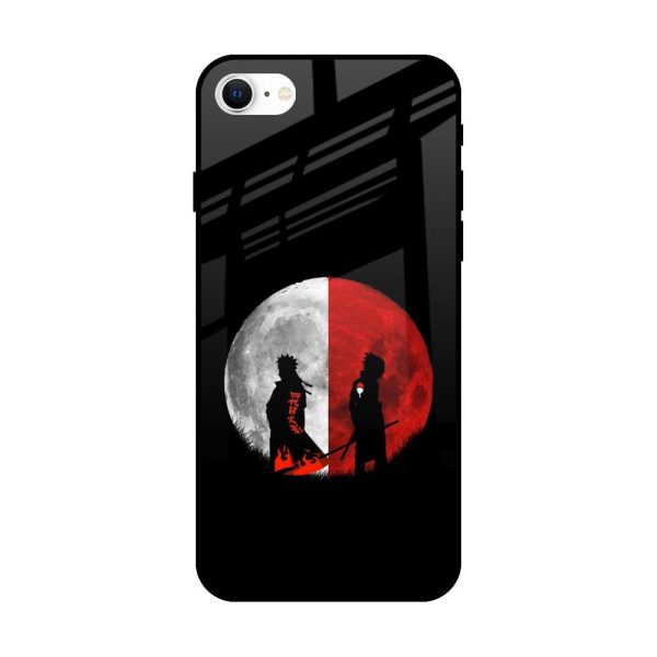 Anime Red Moon Glass Case for iPhone SE 2022 Online now