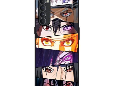 Anime Eyes Glass Case for Oppo Reno4 Pro Online Sale