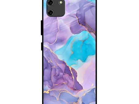 Alcohol ink Marble Glass Case for Realme C11 Sale