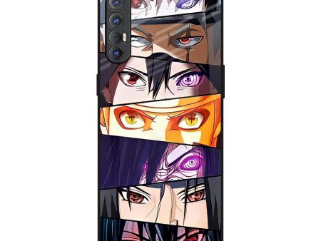 Anime Eyes Glass Case for Oppo Reno 3 Pro Cheap