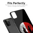 Anime Red Moon Glass Case for iPhone SE 2022 Online now