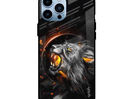 Aggressive Lion Glass Case for iPhone 13 Pro Max Online Sale