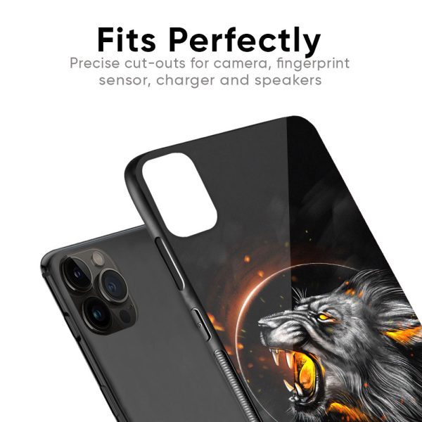 Aggressive Lion Glass Case for iPhone 13 Pro Max Online Sale