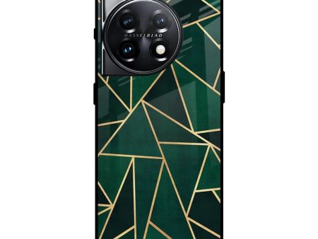 Abstract Green Glass Case For OnePlus 11 5G Hot on Sale